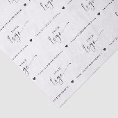 Aangepaste minimalistische bedrijfsverpakking voor tissuepapier (Detail)