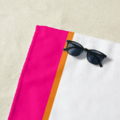 Aangepaste minimalistische bruidsmeisje strandhand strandlaken (In situ)