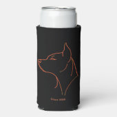 Aangepaste Minimalistische Dobermann  (Seltzer Voorkant)