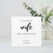 Aangepaste minimalistische en moderne vrouw Moeder Kaart (Staand voorkant)