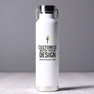 Aangepaste Minimalistische Gepersonaliseerde Bedri Waterfles