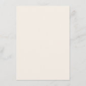 Aangepaste minimalistische klassieke crème zwart b menu (Achterkant)