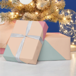 Aangepaste Minimalistische Lege Sjabloon Moderne K Cadeaupapier