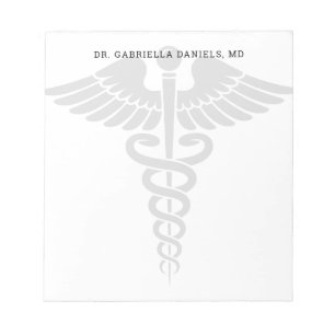 Aangepaste minimalistische medische school dokter notitieblok
