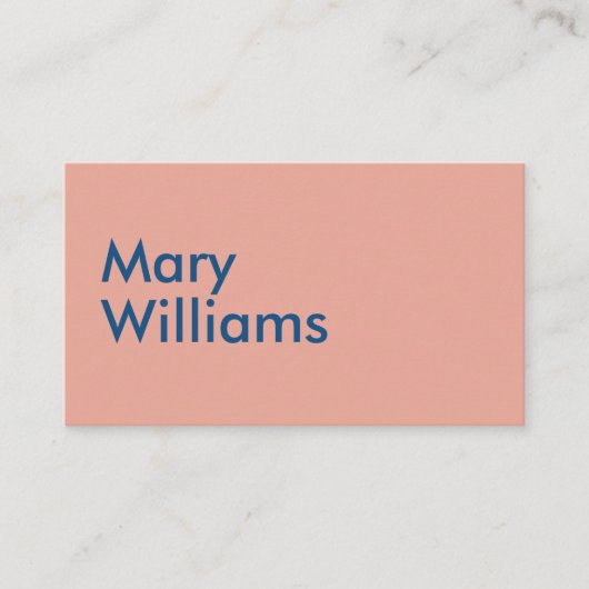 Aangepaste minimalistische moderne platte naam kor visitekaartje (Voorkant)