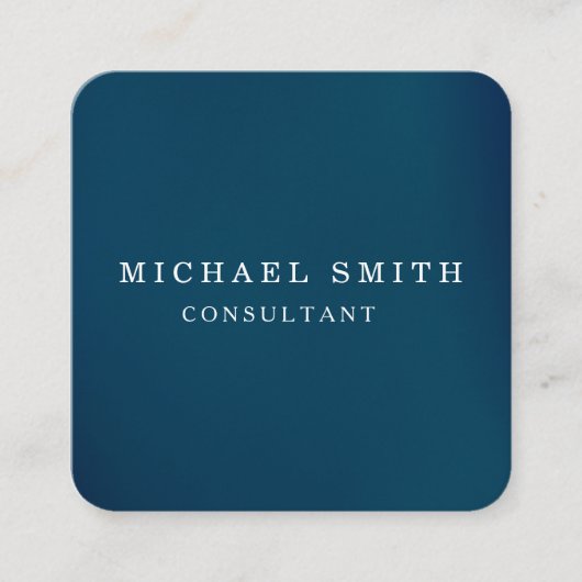 Aangepaste minimalistische moderne QR-code Logo Vierkante Visitekaartje (Voorkant)