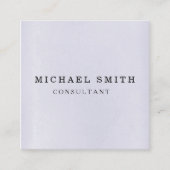 Aangepaste minimalistische moderne QR-code Logo Vierkante Visitekaartje (Voorkant)