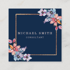 Aangepaste minimalistische moderne QR-code Logo Vierkante Visitekaartje