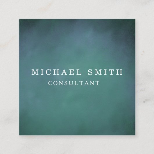 Aangepaste minimalistische moderne QR-code Logo Vierkante Visitekaartje (Voorkant)