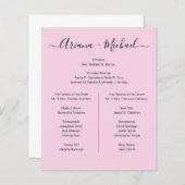 Aangepaste minimalistische roze zwarte eenvoudige  (Voorkant / Achterkant)