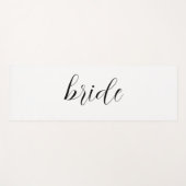 Aangepaste minimalistische script bruid naam bruil yogamat (Voorkant (horizontaal))