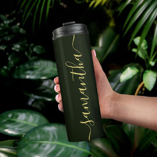 Aangepaste minimalistische stijlvolle thermische t thermosbeker