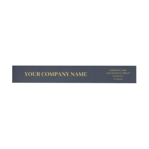 Aangepaste minimalistische trendy Navy Blue & Gold
