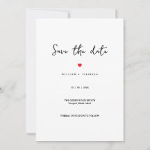 Aangepaste Minimalistische Trouw Save the Date