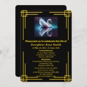 Aangepaste minimalistische zwaan reflectie Art Dec Kaart (Voorkant / Achterkant)