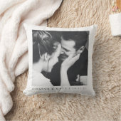 Aangepaste Minimalistische Zwarte Witte Koppel Fot Kussen (Deken)