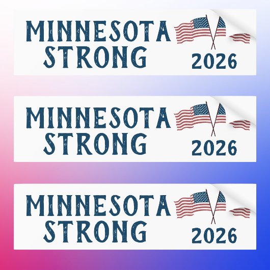 Aangepaste Minnesota Weerstand Bumpersticker