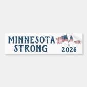 Aangepaste Minnesota Weerstand Bumpersticker (Voorkant)