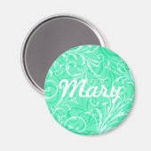 Aangepaste Mint Groene Siermagneet Magneet (Voorkant / Achterkant)