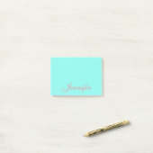 Aangepaste Mint Post het Sticky Notities Post-it® Notes (Op bureau)