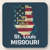Aangepaste 'Missouri State Beverage Coaster' Bier Onderzetter (Voorkant)