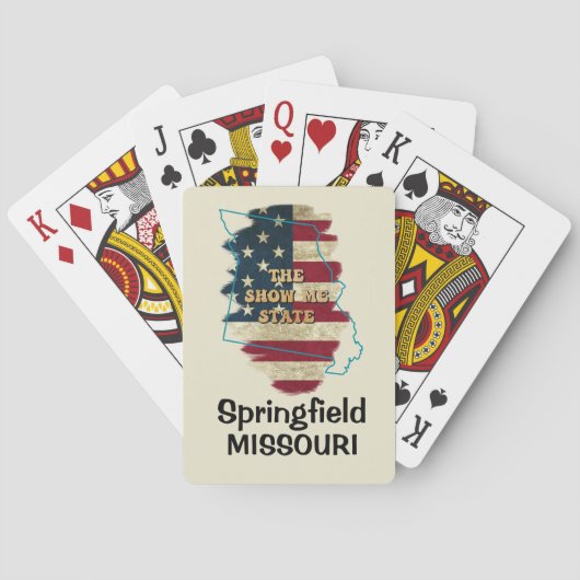 Aangepaste Missouri State-spelkaarten Pokerkaarten (Achterkant)
