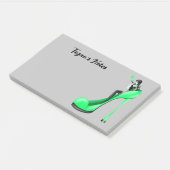Aangepaste mode diva in Stiletto groen  Post-it® Notes (Schuin)