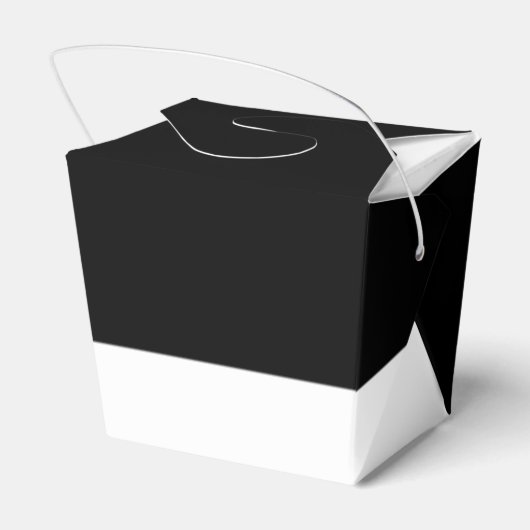 Aangepaste Mode Luxe zwart-witte streep Bedankdoosjes (Achterkant)