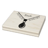 Aangepaste Mode sieraden, Small Business Large Rubberstempel (Stempel)