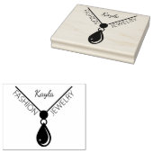 Aangepaste Mode sieraden, Small Business Large Rubberstempel (Gestempeld)
