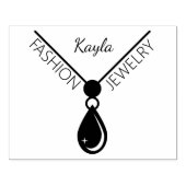 Aangepaste Mode sieraden, Small Business Large Rubberstempel (Afrduk)