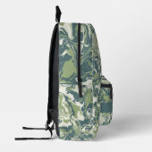 Aangepaste mode stijlvolle oceaan waterverf patroo bedrukte rugzak (Links)