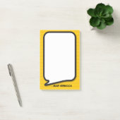 Aangepaste Modern Funny Speech Bubble Post-it® Notes (Kantoor)