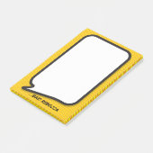 Aangepaste Modern Funny Speech Bubble Post-it® Notes (Schuin)