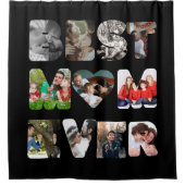 Aangepaste moderne 11 foto Beste moeder ooit Douchegordijn (Voorkant)