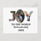 Aangepaste moderne 3 fotocollage-vreugde voor de w briefkaart (Voorkant)