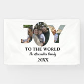 Aangepaste moderne 3 fotocollage-vreugde voor de w spandoek (Horizontaal)