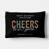 Aangepaste moderne 60e geboortedag-luipaard etui (Voorkant)