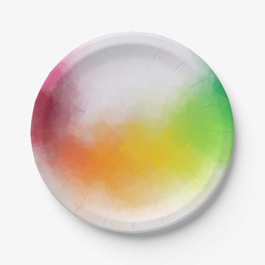 Aangepaste, moderne, Abstracte kunstmatige Sjabloo Papieren Bordje (Voorkant)