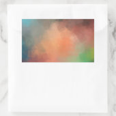 Aangepaste moderne abstracte lege sjabloon Elegant Rechthoekige Sticker (Tas)