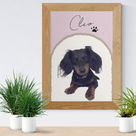Aangepaste Moderne Arch Pet Portret Art Print Foto Afdruk