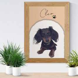 Aangepaste Moderne Arch Pet Portret Art Print Foto Afdruk