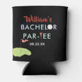 Aangepaste Moderne Bachelor Par-t-shirt Golfer Naa Blikjeskoeler (Voorkant)