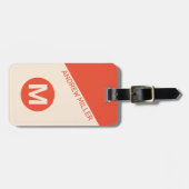 Aangepaste moderne bagagelabels voor het reizen va (Voorkant horizontaal)