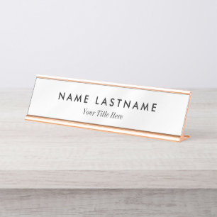 Aangepaste moderne bedrijfsreclame bureau naambordje