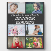 Aangepaste moderne begrafenis 6 Foto Collage Fotoplaat (Voorkant)