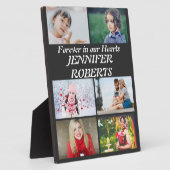 Aangepaste moderne begrafenis 6 Foto Collage Fotoplaat (Zijkant)