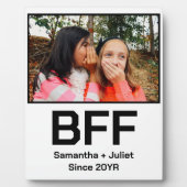 Aangepaste moderne beste vriend voor altijd foto fotoplaat (Voorkant)