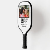 Aangepaste moderne beste vriend voor altijd foto pickleball paddle (Links)