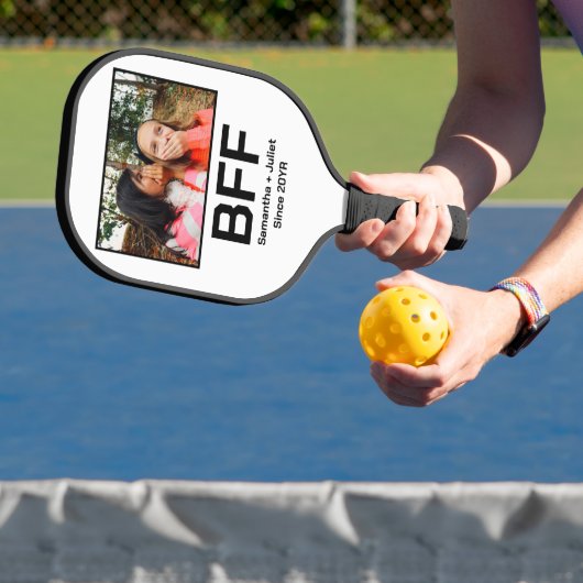 Aangepaste moderne beste vriend voor altijd foto pickleball paddle (Insitu)